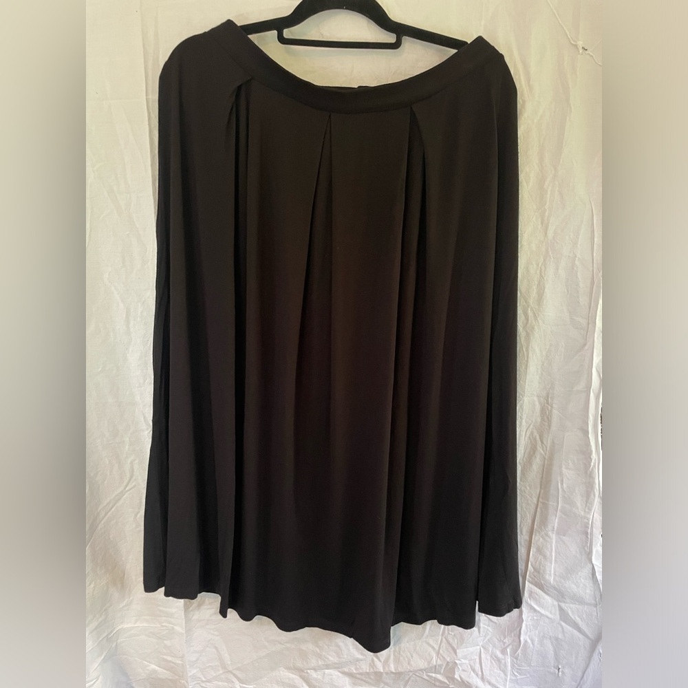 ASOS Black Pleated Midi Skirt - US 14 - Picture 4 of 7